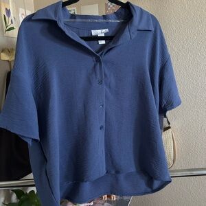 𐙚 Just Be Button Down Blouse NWT